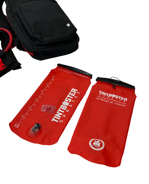 Tint Buster 2.0 Backpack Sprayer + Smart Pouch | Pro Window Tint & PPF Spray Pack
